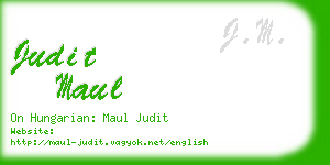 judit maul business card